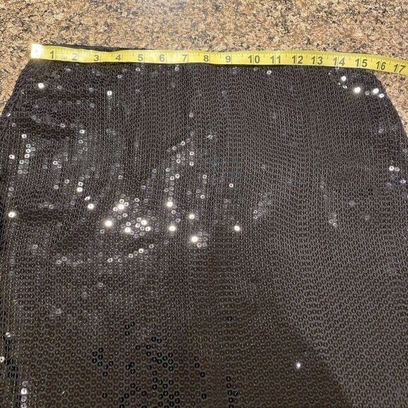 Michael Kors black sequin lightweight mini skirt Size 6 - Picture 8 of 9